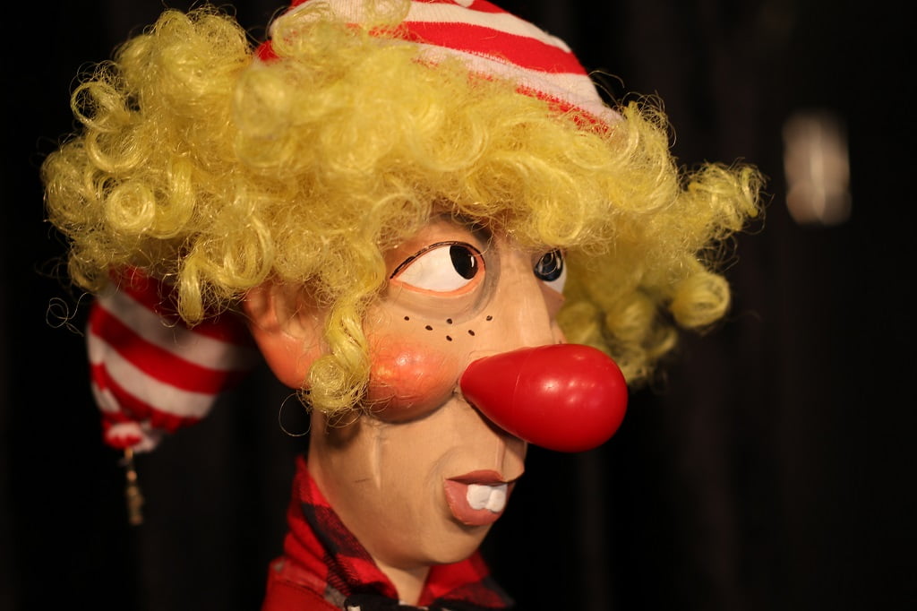 affiche de boudu et le nez de clown