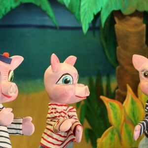 les trois petits cochons sur l'île