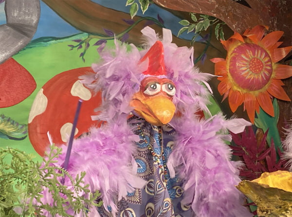 Marionnette Coq - Spectacle le royaume de la Chanterelle