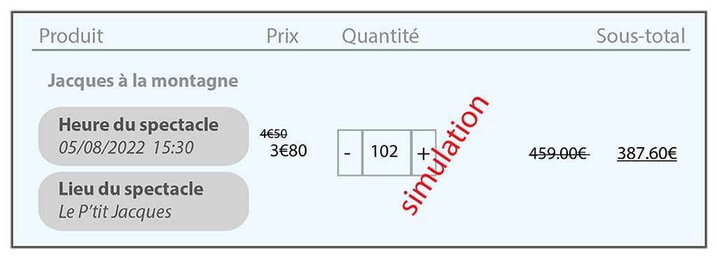 simulation billetterie collectivités