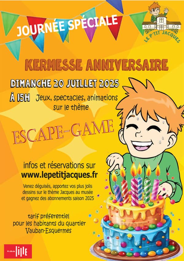 Réserve tes places pour La Kermesse Escape-Game